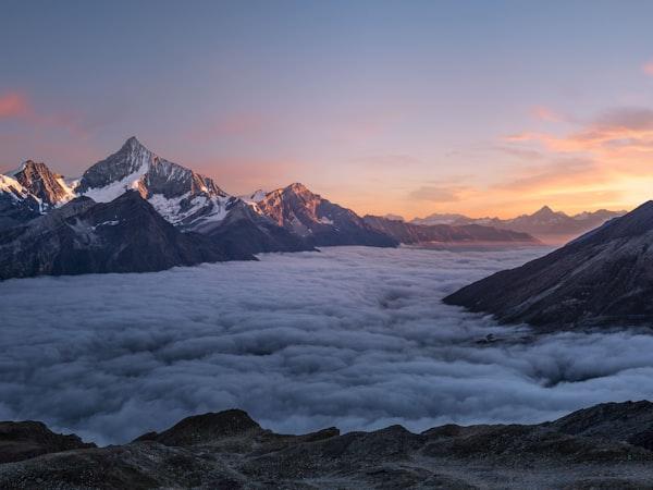 Scenic mountain landscape